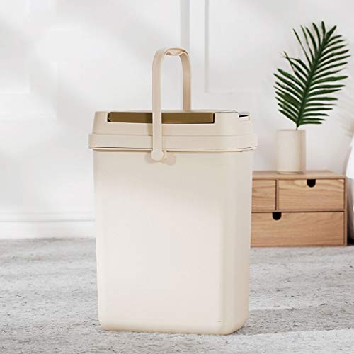 Quoqunshop Waste Recycle Bin/Wastebasket Tea Tray Waste Water Barrel Plastic Tea Residue Barrel Household Tea Filter Drainage Bucket Fashion Trash Can Large Size 10L Kitchen Trash Cans/Bin