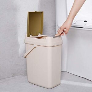 Quoqunshop Waste Recycle Bin/Wastebasket Tea Tray Waste Water Barrel Plastic Tea Residue Barrel Household Tea Filter Drainage Bucket Fashion Trash Can Large Size 10L Kitchen Trash Cans/Bin