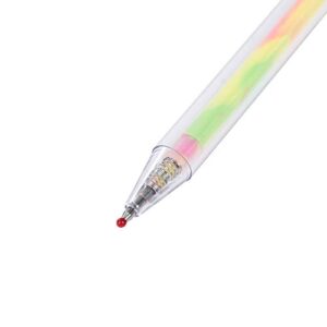 Mnixy Youkai Rainbow Color Gel Ink Rollerball Pen Retractable（5 pack）