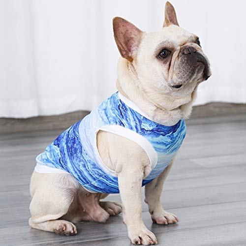 Hotumn Dog Cooling Vest Instant Cooling Dog Clothes Breathable Walking Dog Costume Dog Shirts Summer Tank Top Ice Vest for Small Dogs Cats Walking Exercise Hiking