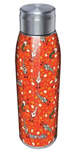 tervis christmas gnomes pattern holiday triple walled insulated tumbler cup keeps drinks cold & hot, 17oz water bottle, stainless steel
