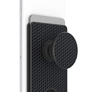 PopSockets PopWallet+ with Integrated Swappable PopTop - Black Carbon