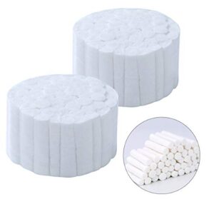 100 count cotton rolls #2 medium 1.5" dental gauze cotton rolls non-sterile 100% natural cotton high absorbent cotton