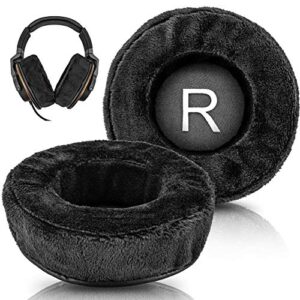 replacement ear pads compatible with hd668b, sr850, ath-a900, ath-ad500x, ath-a700, ad700x, ad900x, ath-a990z, ath-r70x, ath d700x, ad1000x, ad2000x headphones (velour black)