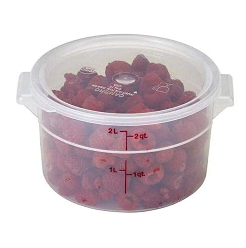 Amz Empire Cambro 2 Qt Round Storage Container With Lid Translucent And Measuring Cup/Container Kit/Kitchen Organization Set