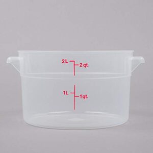 Amz Empire Cambro 2 Qt Round Storage Container With Lid Translucent And Measuring Cup/Container Kit/Kitchen Organization Set