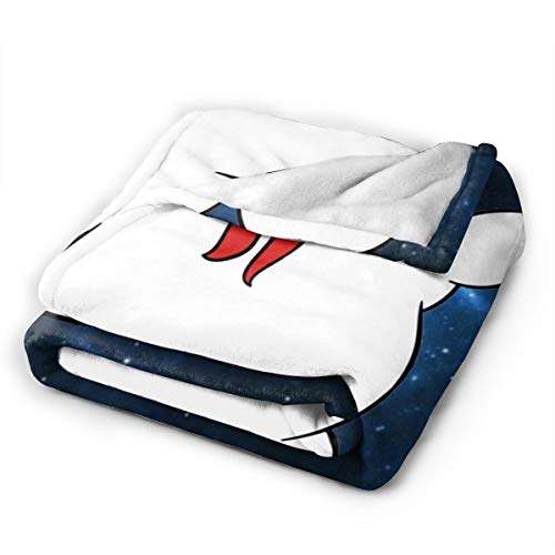 Noble Temperament Stay Puft Marshmallow Man Blanket Flannel Fleece Nap Sofa Throw Light and Comfortable Sofa Bed Soft and Warm Plush Air Conditioning Quilt50 X40