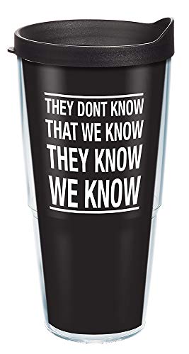 Tervis Friends - They Don't Know Made in USA Double Walled Insulated Tumbler Travel Cup Keeps Drinks Cold & Hot, 24oz, Classic