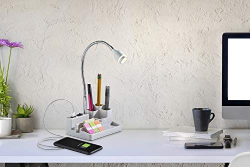 Adesso LED Charging Station Desk Lamp