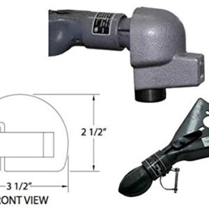 AMPLOCK U-BRA2516 | Heavy Duty 2-5/16" Ball Coupler Lock | Patented 2-Parts Trailer Lock | Fits ONLY 2-5/16" Coupler with Round Edge Design/Sleeve-Lock Design/Coupler with Collar Lock Design