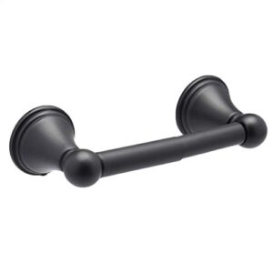 amazon basics ab-br809-fb toilet paper holder-modern, 1-piece, 8.94 inch, flat black