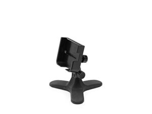 weathertech deskfone two view universal phone holder for flat surfaces, office, kitchen, nightstand - black plastic knobs