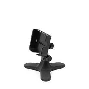 WeatherTech DeskFone Two View Universal Phone Holder for Flat Surfaces, Office, Kitchen, Nightstand - Black Plastic Knobs