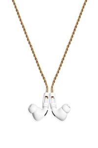 tapper 18k gold plated rope chain for airpods & airpods pro