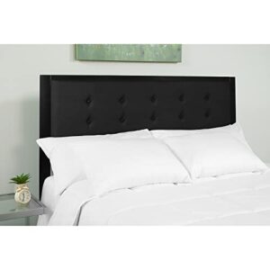 Flash Furniture Bristol Metal Tufted Upholstered King Size Headboard in Black Fabric