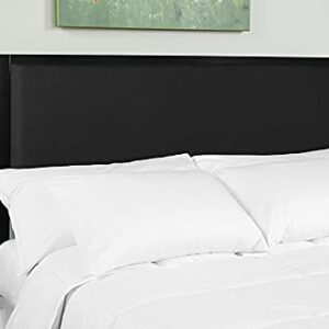 Flash Furniture Melbourne Metal Upholstered King Size Headboard in Black Fabric