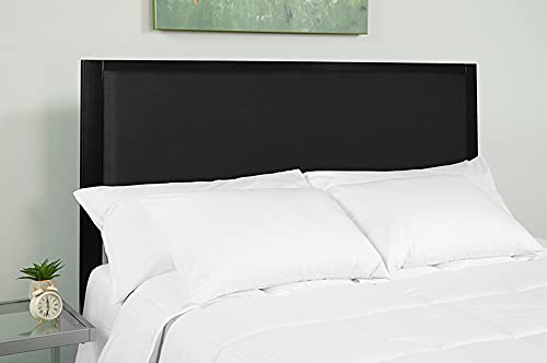 Flash Furniture Melbourne Metal Upholstered King Size Headboard in Black Fabric