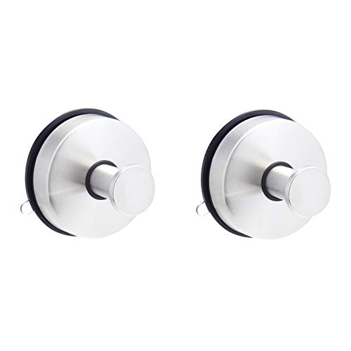 Amazon Basics Bathroom Robe Hook - Suction cup, Plastic