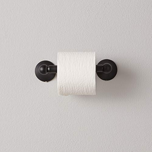 Amazon Basics AB-BR838-FB Toilet Paper Holder-Standard, 1-Piece, 8.61 Inch, Flat Black