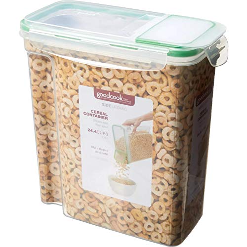 Good Cook Cereal Container - 24.4 Cups,Clear,1 Count (Pack of 1),769290