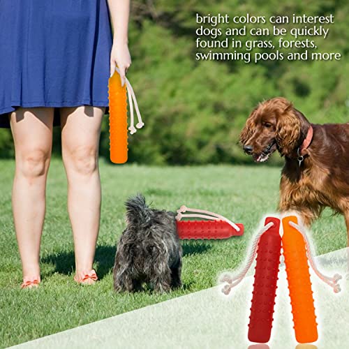 Segzwlor Dog Float Toy - Interactive Training Bumper & Fetching Dog Retrieving Dummy Outdoor - Lightweight for Float on The Water Pool Fetch Rope Dummie Toys - Suit for Small Medium Large Dogs