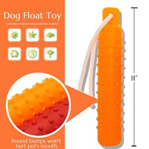 Segzwlor Dog Float Toy - Interactive Training Bumper & Fetching Dog Retrieving Dummy Outdoor - Lightweight for Float on The Water Pool Fetch Rope Dummie Toys - Suit for Small Medium Large Dogs