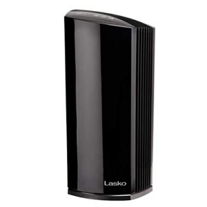 lasko lp450 premium hepa tower air purifier for home with dreammode and timer – true hepa filtration removes 99.97% of smoke, vocs, odors, pet dander, virus sized particles, pollen, dust and mold