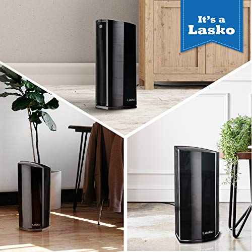 Lasko LP450 Premium HEPA Tower Air Purifier for Home with DreamMode and Timer – True HEPA Filtration Removes 99.97% of Smoke, VOCs, Odors, Pet Dander, Virus Sized Particles, Pollen, Dust and Mold