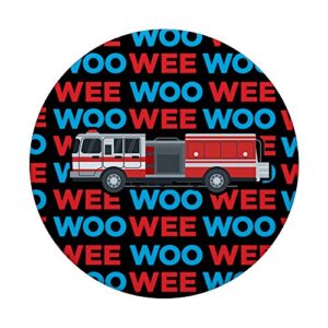 Fire Truck Engine Firefighter for Kids Wee Woo Emergency PopSockets Swappable PopGrip