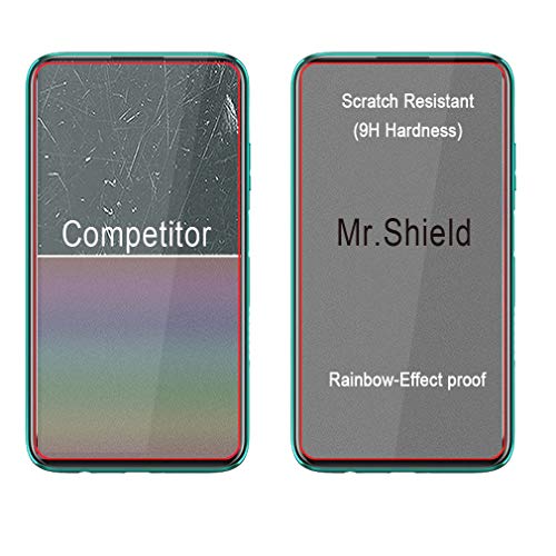 Mr.Shield [3-Pack] Designed For Huawei P40 Lite [Shorter Fit for Case Version] [Tempered Glass] [Japan Glass with 9H Hardness] Screen Protector with Lifetime Replacement