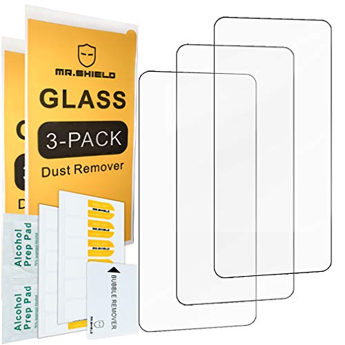 Mr.Shield [3-Pack] Designed For Huawei P40 Lite [Shorter Fit for Case Version] [Tempered Glass] [Japan Glass with 9H Hardness] Screen Protector with Lifetime Replacement