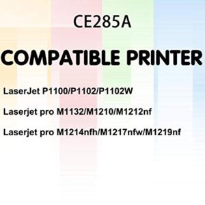 (Pack of 2) GTS Compatible Replacement for HP 85A 285A CE285A Toner Cartridge (2-Black, HP85A) Used for Pro P1102w P1109w M1212nf M1217nfw Printer