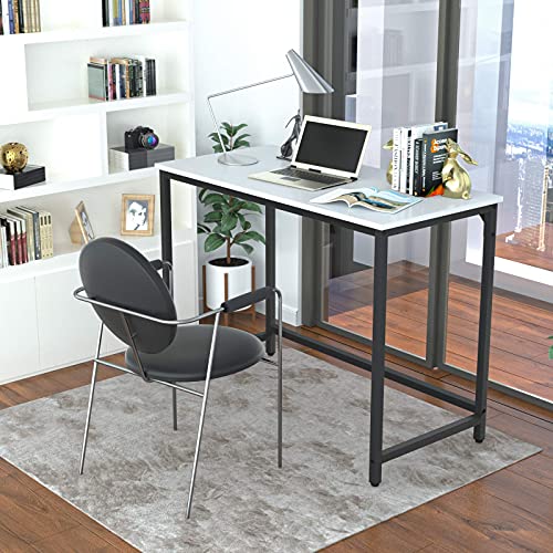 Weehom PC Laptop Notebook Study Writing Table for Home Office Workstation Simple Multifunctional Desk,White 39 inch