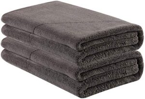 scrubit microfiber drying towel, cleaning cloths, scratch-free, strong water absorption drying towel for cars, suvs, rvs, trucks, and boats gifts (29.5 in. x 22 in.)-2pk (gray)