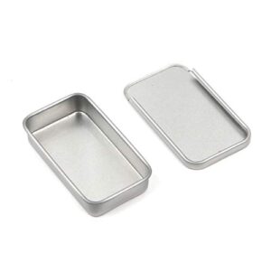 MY MIRONEY 2.4" x 1.3" x 0.5" Metal Slide Top Tin Containers for Candies Jewelry Crafts Pills Survival Kit Pack of 8