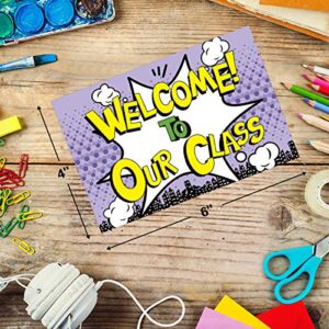 36 Colorful Welcome Postcards with 6 Designs Welcome Back to School Greeting Cards for Children