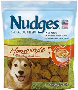 nudges natural dog treats homestyle, 40 oz.
