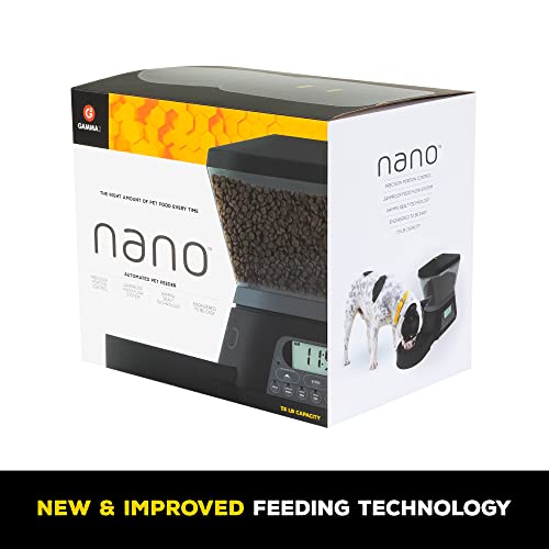 Gamma2 Nano Automatic Dog Feeder & Cat Feeder | 7.5lb Cat Food or Dog Food Storage Capacity