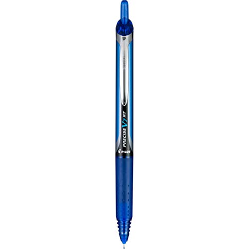 PILOT Precise V7 RT Refillable & Retractable Liquid Ink Rolling Ball Pens, Fine Point (0.7mm) Blue, 8-Pack (15343)