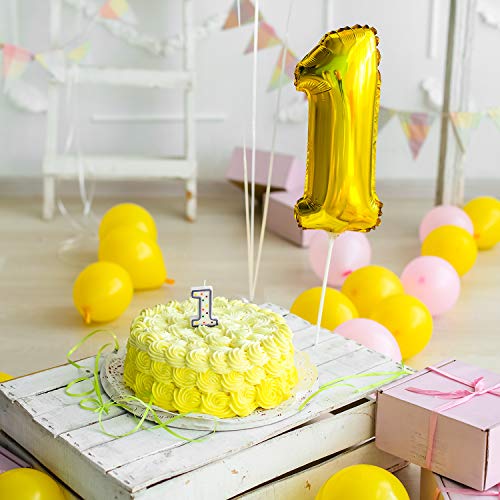 Pack of 100, 12 inches Yellow Party Balloons, Balloons Bulk, Balloons for Birthdays (Yellow)