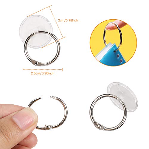 OOTSR 2cm Adhesive Ceiling Hook Small Disc Hanging Hook with 2.5cm Binding Rings, Sticky Disc Powerful Poster Holder Ceiling Suspension and Wall Hooks Strong Tape Ceiling Flagpole Set
