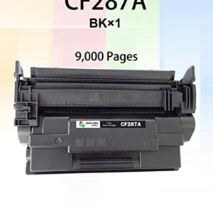 (Pack of 1) Compatible for HP 87A hp87A 287A CF287A Toner Cartridge (1-Black, HP287A) Replacement for Enterprise M506 M506dn M506x M506n M501dn M501n MFP M527dn M527z Printer, Sold by GTS