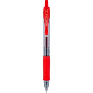 PILOT G2 Premium Refillable & Retractable Rolling Ball Gel Pens, Bold Point, Red, 8-Pack (15322)