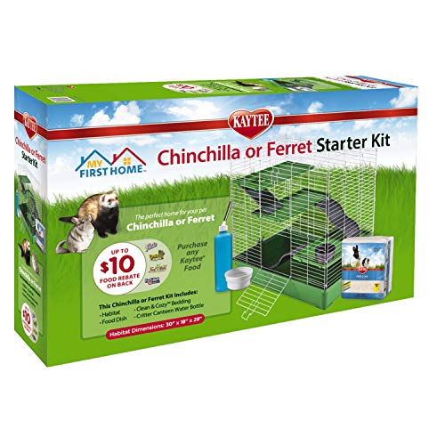 Kaytee My First Home Starter Kit Habitat for Pet Ferrets or Chinchillas