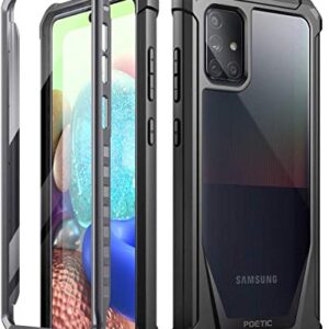 Poetic Guardian Series for Samsung Galaxy A71 5G Case, [Not Fit Verizon A71 5G UW] [Not Fit A71 4G] Full-Body Hybrid Shockproof Bumper Cover with Built-in-Screen Protector, Black/Clear