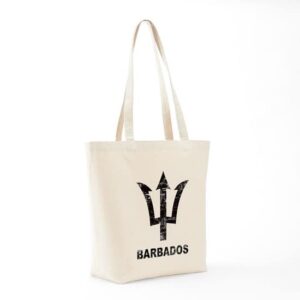 CafePress Vintage Barbados Tote Bag Natural Canvas Tote Bag, Reusable Shopping Bag
