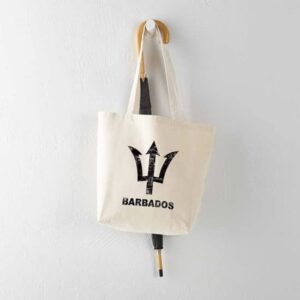 CafePress Vintage Barbados Tote Bag Natural Canvas Tote Bag, Reusable Shopping Bag