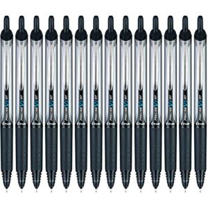 pilot precise v7 rt refillable & retractable liquid ink rolling ball pens, fine point (0.7mm) black, 14-pack (15193)