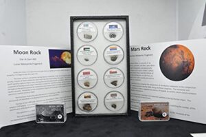 space collection 2020: eight meteorites around the world, mars rock, moon rock