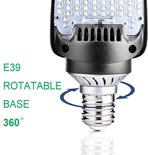 OSTEK LED Shoebox Area Corn Light Bulb 54W LED Retrofit Kits 5000K E39 Rotatable Mogul 7560LM LED Commercial Lighting - Post Street Light Security Lights Parking Light LED Paddle Bulb, UL DLC